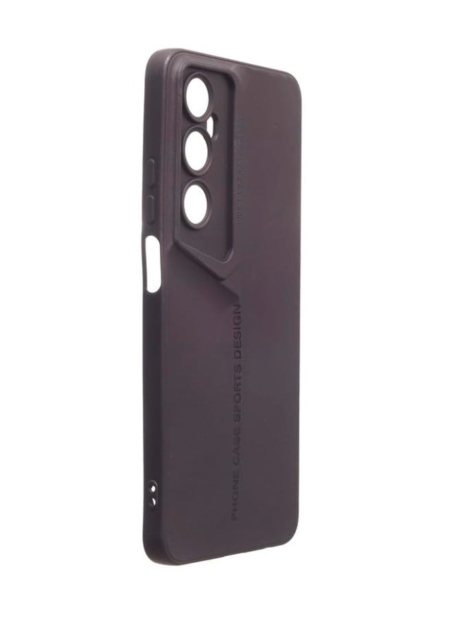 Plastic Back Cover, Realme C65, Brown - Image 2
