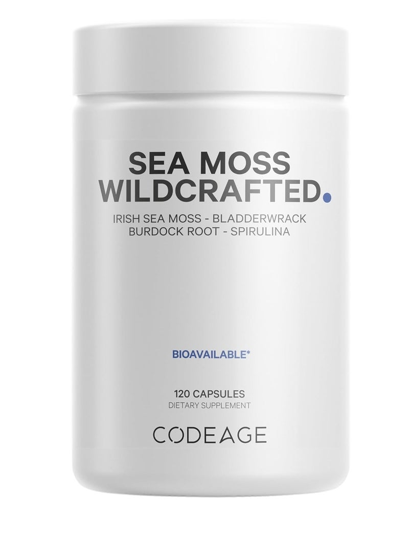 Codeage Sea Moss WildCrafted 120 Capsules - Image 1