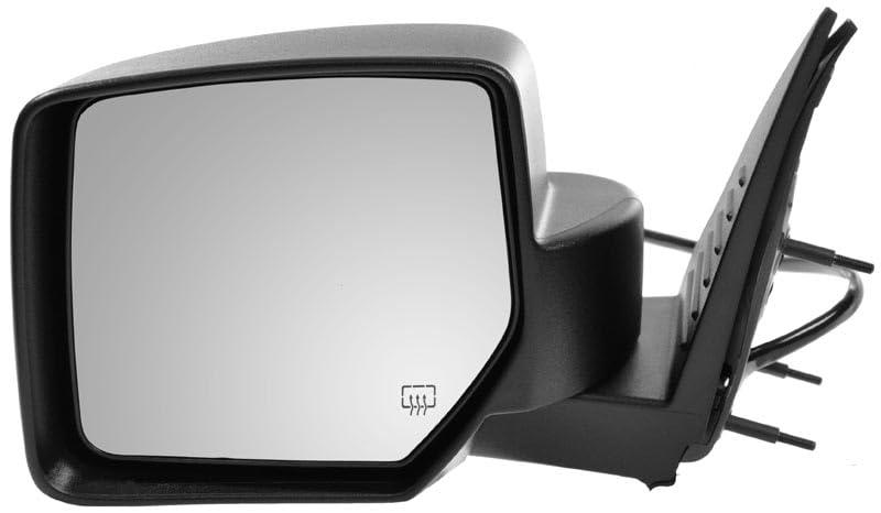 TRQ 2 Piece Driver and Passenger Side Mirror Assembly Set Electric Adjustment Heated No Memory Textured Compatible with 2008-2012 Jeep Liberty CH1320287 CH1321287 - Image 4