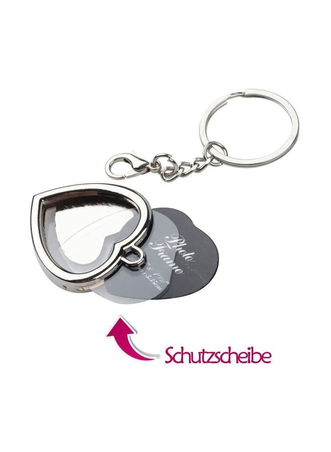 Linble Mini Photo Keychain Set - 3PCs Small Blank Picture Frame Stainless Steel Personalized Key Rings Love Souvenir Pictures Holder Detachable Key Chains Sterling Elegant Personal DIY Photos Keyring Pack - Image 2