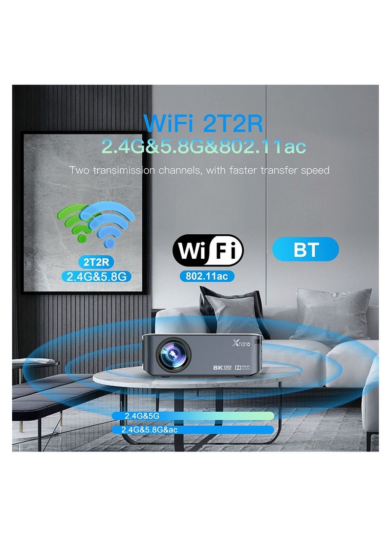AROAQ - Projector 4K 1080P 8K video Projector Wifi Video LED Home Theatre Cinema - Image 1