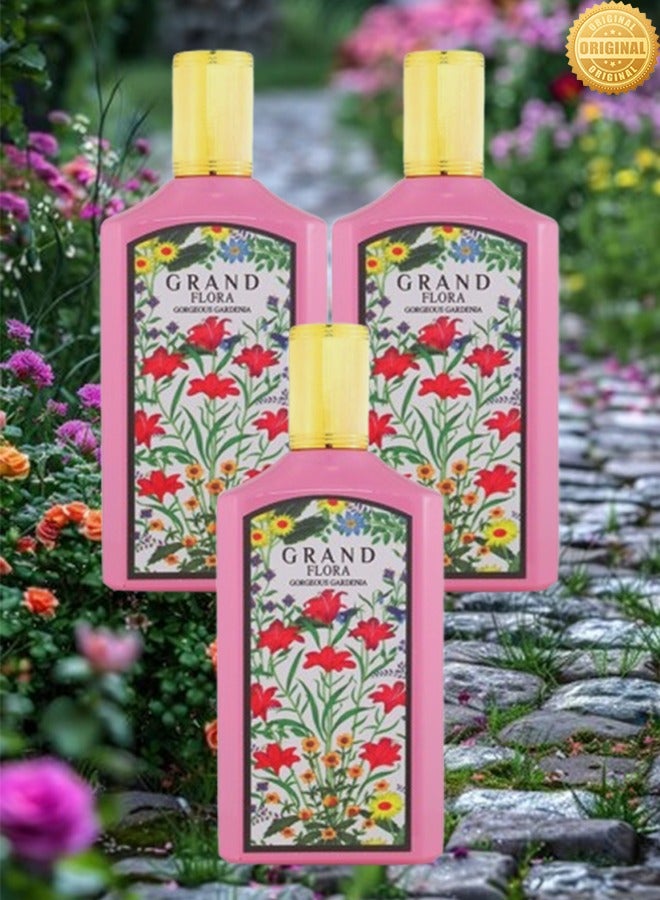 Flora 3 Pieces Grand Flora Gorgeous Gardenia Perfume 100ml EDP - Image 1