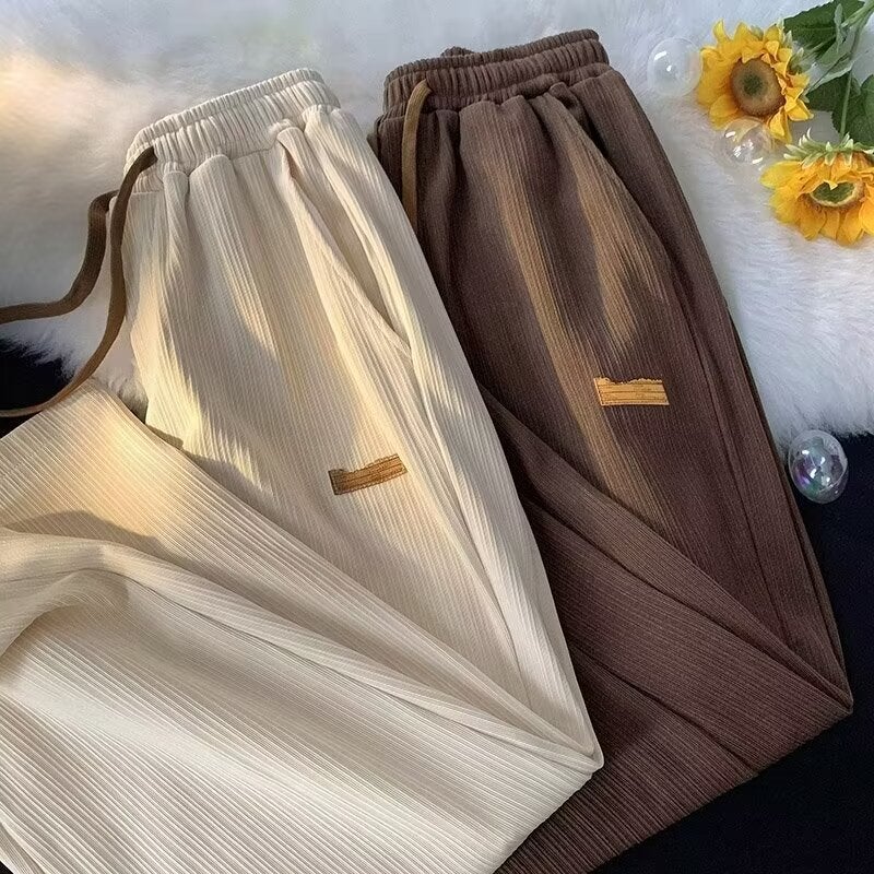 Ice Silk Pants Men's Quick-drying Casual Pants Men's Summer New Arrival Trousers Breathable Loose Men's Pants Draping Wide-leg Pants for Boys - Image 4