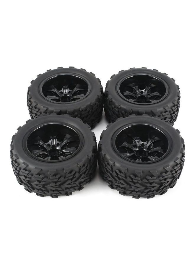 NIBEMINENT 4-Piece Of Wheel Rim Tires For Monster Truck 15 x 24cm - Image 4