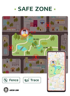 GREEN LION Smart Kids Watch Series 5 with GPS and Sim Card Slot and Two-Way Call and SOS Alarm and Location Purple  - Image 2