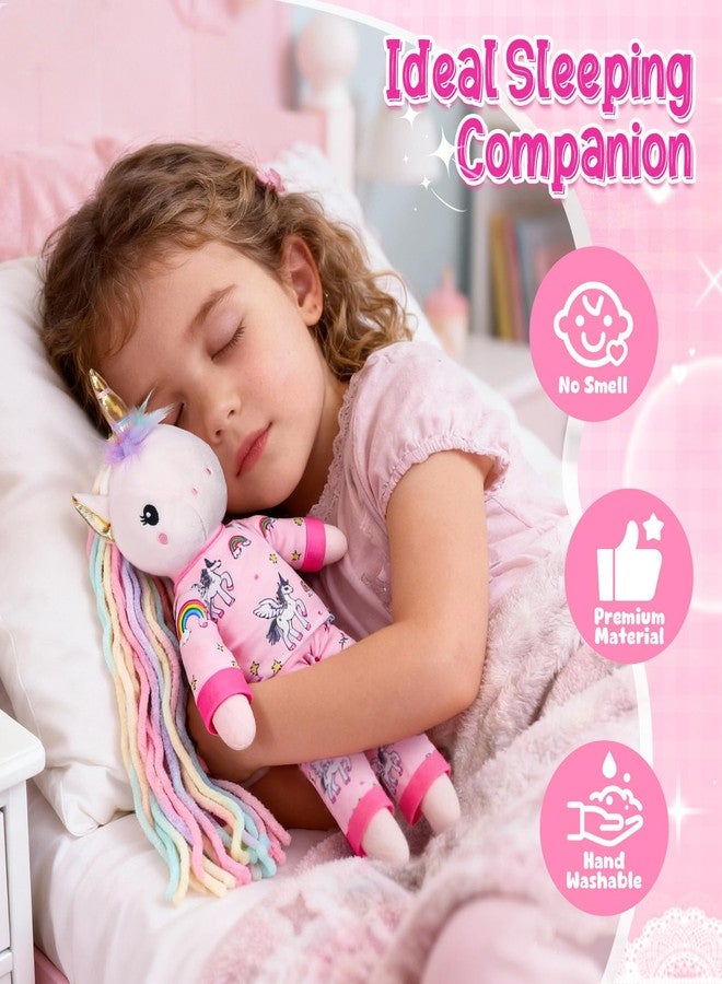 Toylink Unicorn Toys for Girls Age 4-6 Ballerina Doll, Princess Stuffed Animals with Plush Bag & 3 Set Clothes, Christmas Birthday Gifts for 3 4 5 6 7 8 Year Old Girls Toddler Toys Stocking Stuffers - Image 5