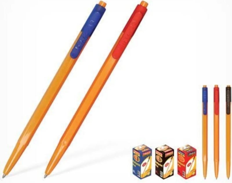 Mikro Micro 60 Pieces Push-On Ballpoint Pen Coffee Maker Pen Black M-33 - Image 5