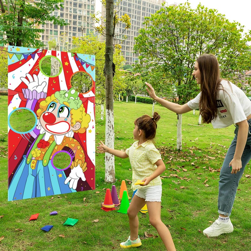 JOYIN 31PCS 3 in 1 Carnival Games, Easter Ring Toss Yard Set, Bean Bags, Cones - Outdoor Toys for Toddlers & Kids, Children's Indoor Play, Family Fun, Kids Party Cornhole Set, Lawn Games - Image 3