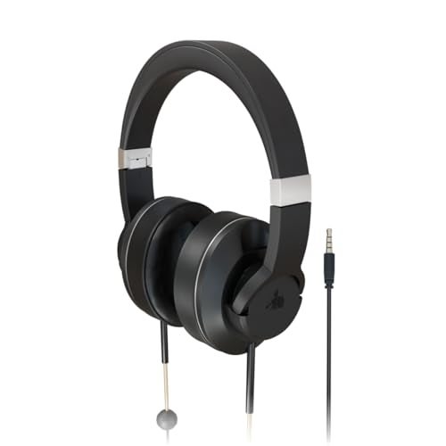 DefenderShield Over-Ear Air Tube Headphones E M F Free – Wired Design for Reduced Wireless Signal Contact – Built-in Mic & Audio Controls – Foldable Airtube Headphones E M F Free with Travel Case - Image 1