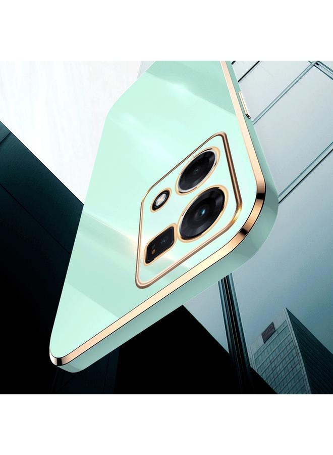 S-TOP Case For OPPO Reno7 4G Global XINLI Straight Edge 6D Electroplate TPU Phone Case - Image 5