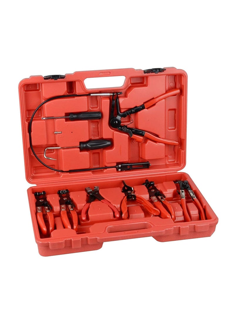 ABBASALI 9pcs Wire Long Reach Hose Clamp Pliers Set Fuel Oil Water Hose Auto Tools - Image 1
