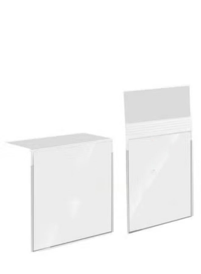 Eckek  Self Adhesive Label Holder Acrylic Price Tag Displays Sign Holder Clear Table Counter Top Stand 2 Pack - Image 2