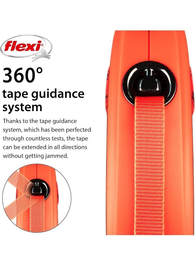 Flexi Xtreme Tape Leash 5M Small - Black/Orange - Image 4