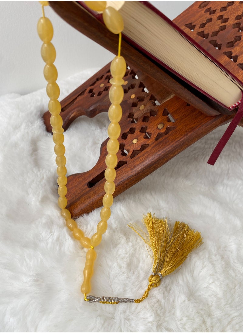 Prayer beads rosary yellow