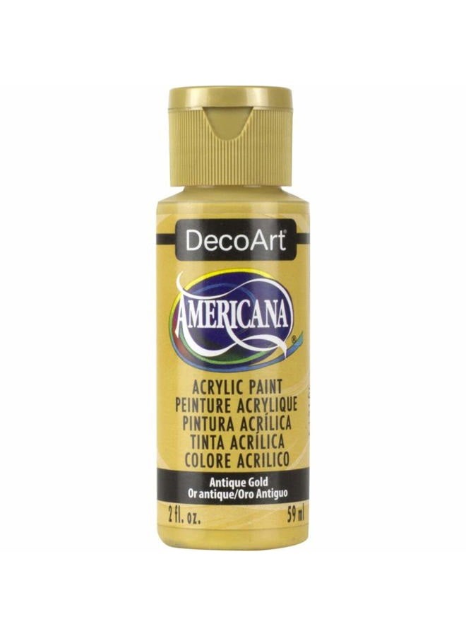 DecoArt Deco Art Americana Acrylic Multi-Purpose Paint, Antique Gold, 59 ml (Pack of 1) - Image 1