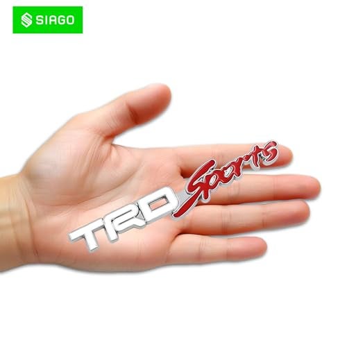 SIAGO SIA307 Premium TrdSports Metal Car Sticker - Durable & Stylish Auto Emblem for Vehicles - Customizable Designs - Easy Installation - Weather-Resistant & Long-Lasting - Image 2