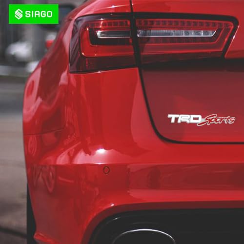 SIAGO SIA307 Premium TrdSports Metal Car Sticker - Durable & Stylish Auto Emblem for Vehicles - Customizable Designs - Easy Installation - Weather-Resistant & Long-Lasting - Image 4