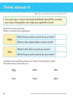 Smart Start: Phonics and Spelling, Grade 1 Workbook - pzsku/ZD32CC6939C71DE650B00Z/45/_/1726051962/4511d310-4bf8-4a56-91f7-508cebfd9550