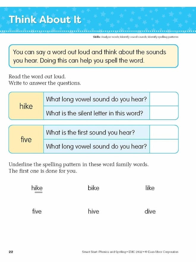 null - Smart Start: Phonics and Spelling, Grade 1 Workbook - Image 1