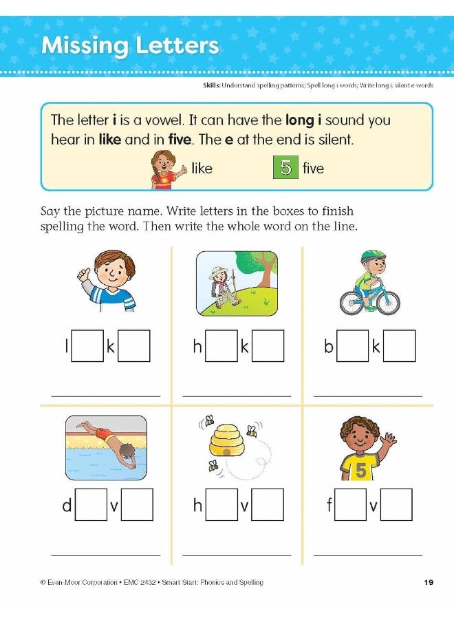 null - Smart Start: Phonics and Spelling, Grade 1 Workbook - Image 1