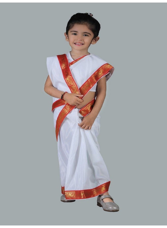 BookMyCostume Bengali Saree Fancy Dress Costume 10-12 years - Image 1