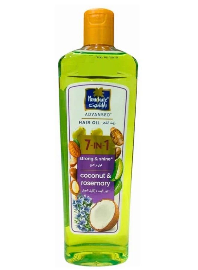 Parachute Advansed 7 IN 1 Coconut & Rosemary Strong & Shine Hair Oil 180ml‏ ‏