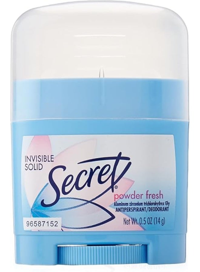 Secret Powder Fresh Invisible Solid Deodorant Travel Size, 0.5 Oz - Image 1