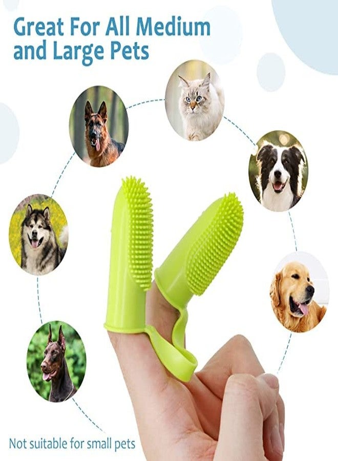 KICKZU Dog Toothbrush Cat Finger Toothbrush Pet Teeth Cleaning | Soft Bristles for Easy Dental Care | Toothbrush Suitable for Large to Small Dogs Cats and Small Pets - Image 2