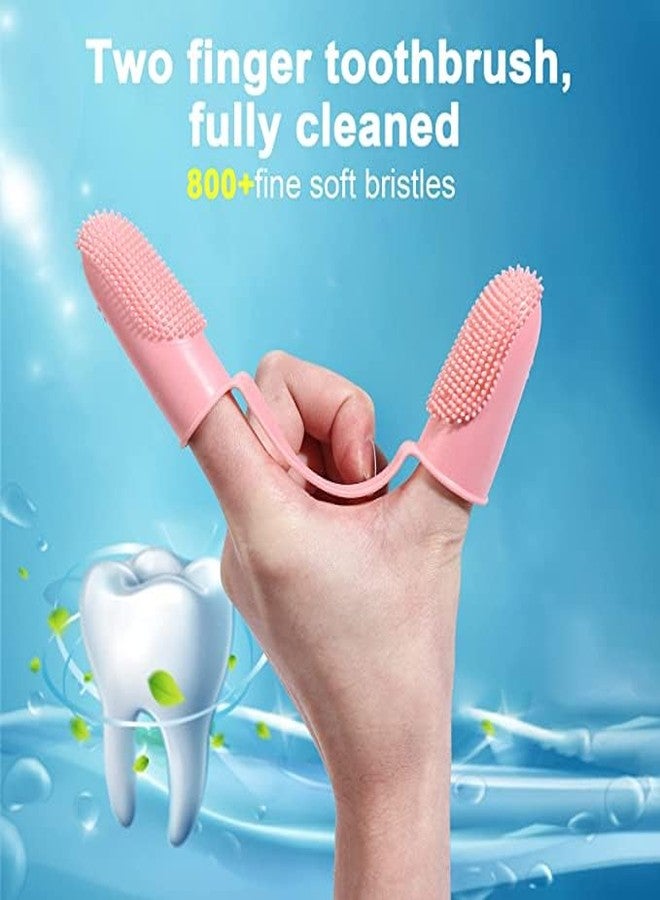 KICKZU Dog Toothbrush Cat Finger Toothbrush Pet Teeth Cleaning | Soft Bristles for Easy Dental Care | Toothbrush Suitable for Large to Small Dogs Cats and Small Pets - Image 4