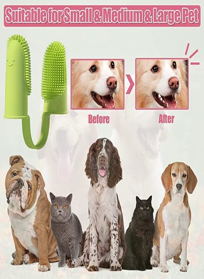 KICKZU Dog Toothbrush Cat Finger Toothbrush Pet Teeth Cleaning | Soft Bristles for Easy Dental Care | Toothbrush Suitable for Large to Small Dogs Cats and Small Pets - Image 3