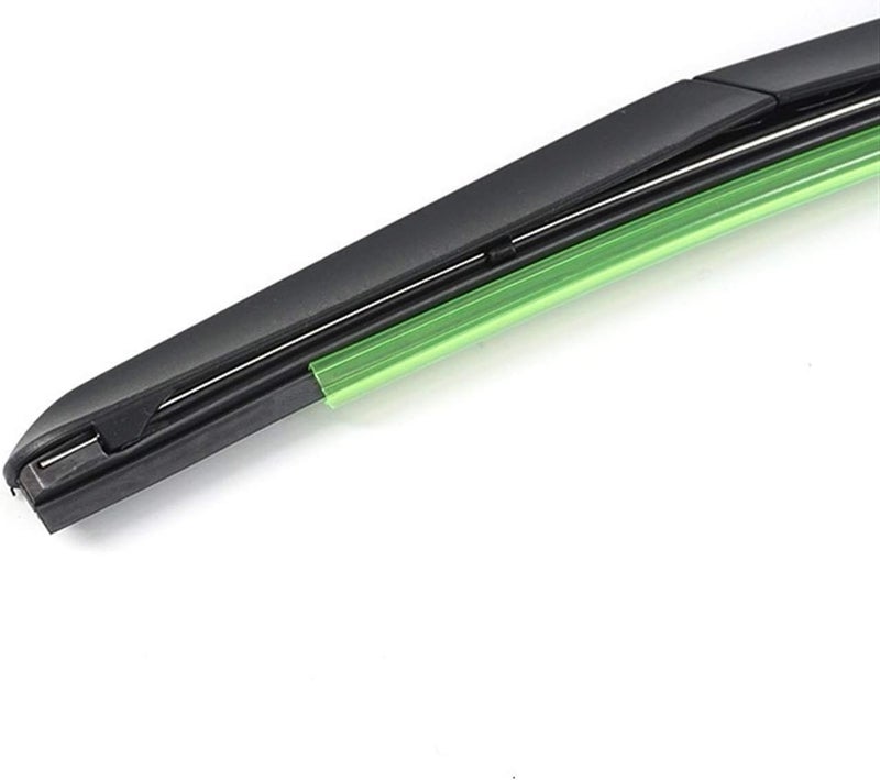 HERIOS Premium All-Season Windshield Wiper Blade, OEM Quality, Black with Green Edge (14") - Image 3