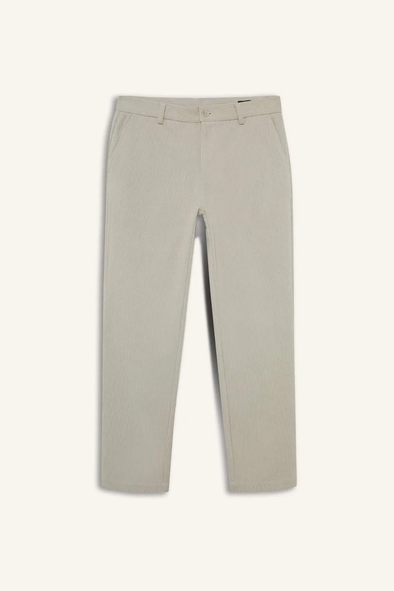 Defacto  Regular Fit Straight Leg Velvet Trousers for Men | Best Price UAE