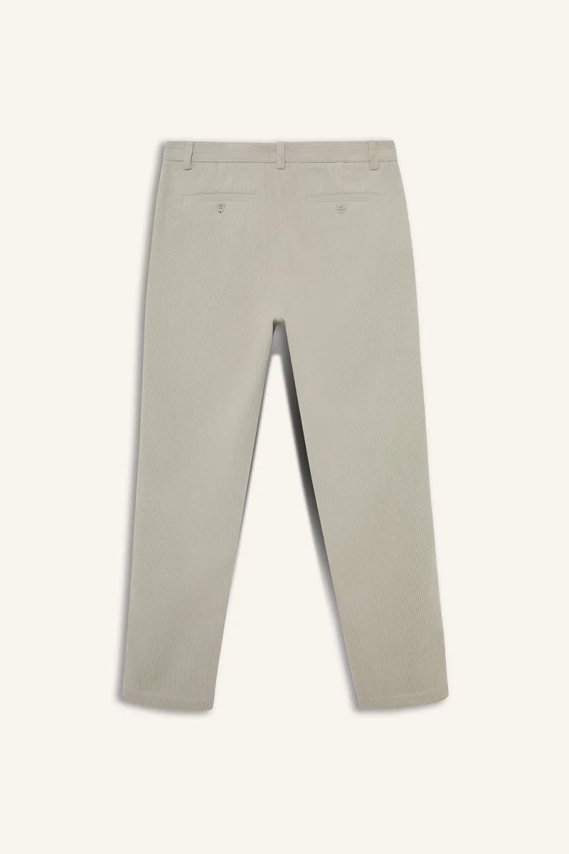 Defacto  Regular Fit Straight Leg Velvet Trousers for Men | Best Price UAE