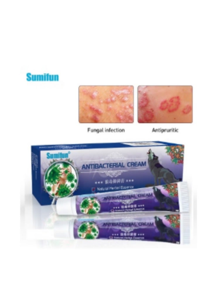 Sumifun عبوة من 2 كريم مضاد للبكتيريا - للاستخدام الموضعي على الجلد لعلاج التهاب الجلد، قشرة الرأس، قدم الرياضي، حكة الفخذ، الصدفية، الشرى، الإكزيما - فعال ضد العدوى الفطرية والبكتيرية - مرطب - Image 1