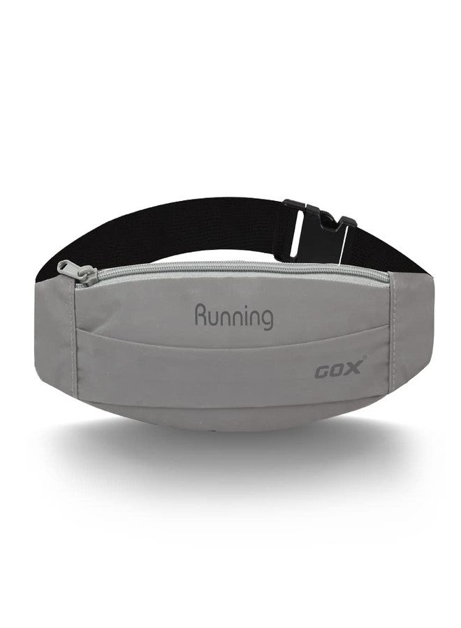Gox Fanny Pack For Men Running Pouch Belt,Phone Holder Waist Pack Sport Hiking Walking Traveling (silver) - Image 1
