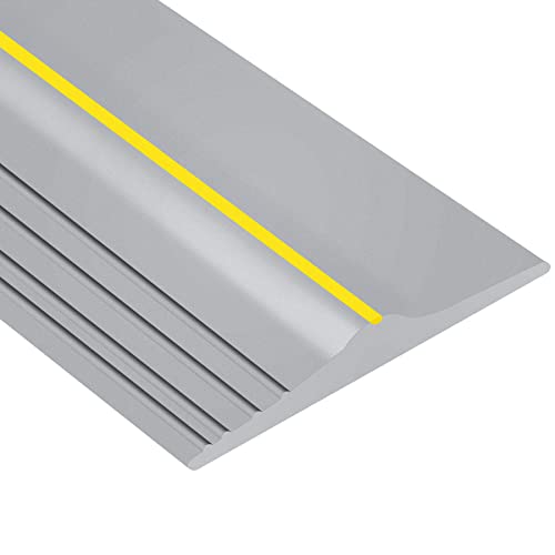 Papillon Garage Door Bottom Seal Strip, Weatherproof EPDM Rubber Threshold, Fits All Standard Doors, Easy for DIY Homeowners, No Adhesive (16.5Ft, Grey) - Image 1