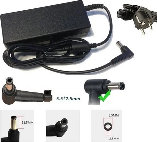 Ata Elektronik Toshiba Satellite L500 Adapter Charger Notebook Laptop Adapter 19V 4.74A 5.5mm 2.5mm