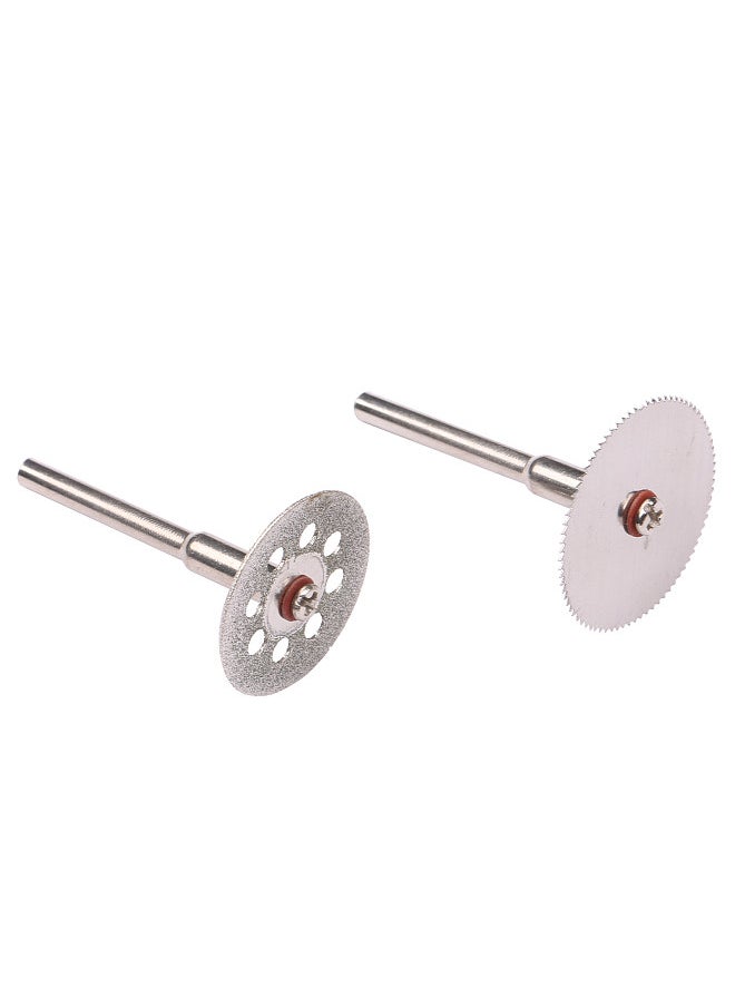 Generic - 65pcs Diamond Cutting Discs Sanding Grinding Wheel HSS Circular Saw Blade Woodworking Metal Mini Drill Rotary Tool Accessories - Image 1