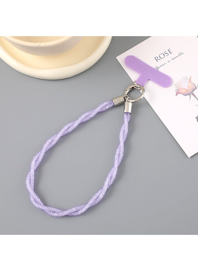 NIBEMINENT Phone Charm/ Chain Strap for Women Girls, Double Weaving Mesh Rope Cell Phone Case Lanyard Wrist Strap