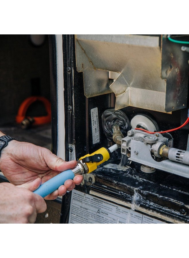 Camco Camper & RV Water Heater Tank Rinser - Improves Water Heater Function by Flushing Out Sediment - Easily Attaches to Standard Garden Hose & Features Convenient Shutoff Valve (11691) - Image 3