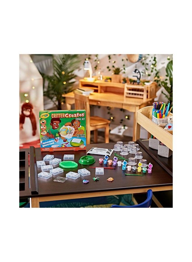 Crayola Metallic Clay Art Kit With Paints Fossil Molds Gift For Kids Ages 7 8 9 10 - Image 5