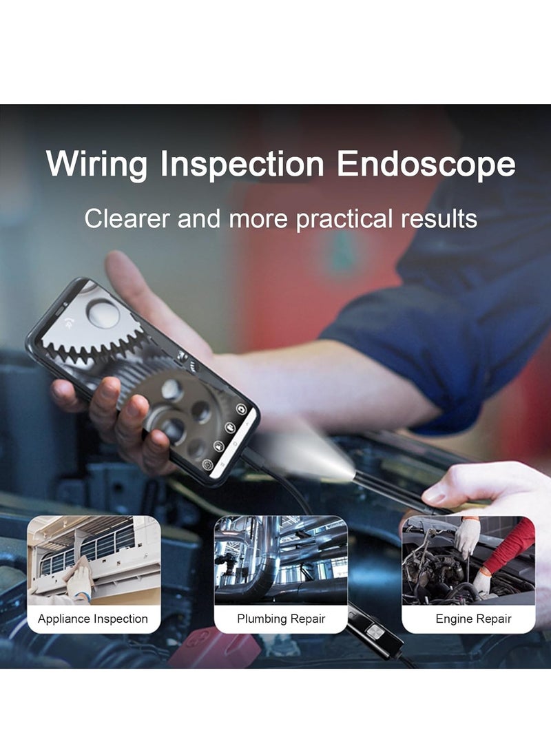 Generic - Endoscope Inspection Camera, 1920P HD Compatible Flexible Rigid Snake Camera with 8 LED Lights, Waterproof Inspection Camera, USB-C Endoscope for Android - Image 1