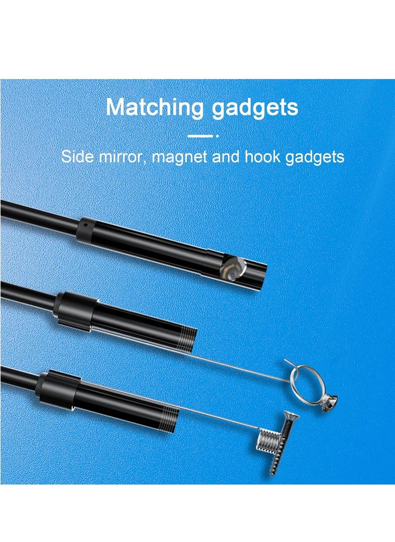 Generic - Endoscope Inspection Camera, 1920P HD Compatible Flexible Rigid Snake Camera with 8 LED Lights, Waterproof Inspection Camera, USB-C Endoscope for Android - Image 1