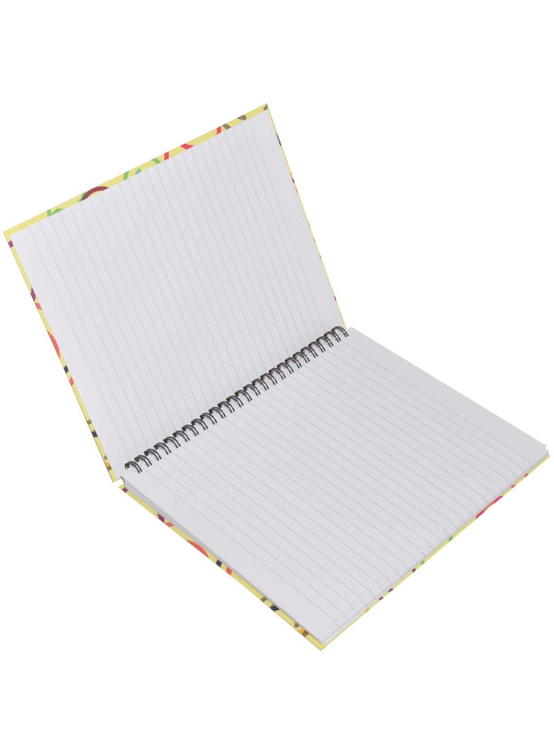 FIS LIGHT Pack of 5  Spiral Hard Cover Notebook, Single Line, 9X7 Inches (22.86 X 20.32 CM) 100 Sheets -LINBS971705 - Image 3
