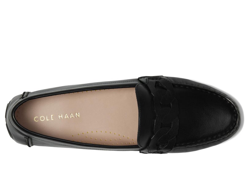 Cole Haan Women's Evelyn Chain Driver, Black Leather, 6-B US - Image 3