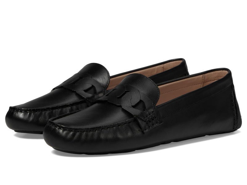 Cole Haan Women's Evelyn Chain Driver, Black Leather, 6-B US - Image 2