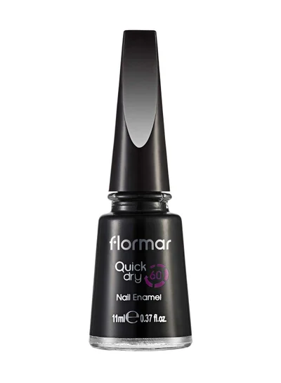 flormar Flormar Quick Dry nail enamel - QD10 Black Minimalism
