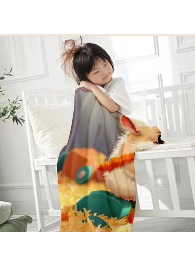 general Children's or student cartoon flannel thin blanket (warm and comfortable, suitable for sleep, games) 100cm*150cm - 278 - Image 3