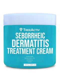 TreeActiv TreeActiv Seborrheic Dermatitis Cream, 8oz, Psoriasis Cream for Face and Body, Hydrating Seborrheic Dermatitis Treatment, Eczema Psoriasis Cream for Scalp, Dry Skin Lotion and Body Cream, 500+ Uses  - Image 1