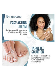 TreeActiv TreeActiv Seborrheic Dermatitis Cream, 8oz, Psoriasis Cream for Face and Body, Hydrating Seborrheic Dermatitis Treatment, Eczema Psoriasis Cream for Scalp, Dry Skin Lotion and Body Cream, 500+ Uses  - Image 3
